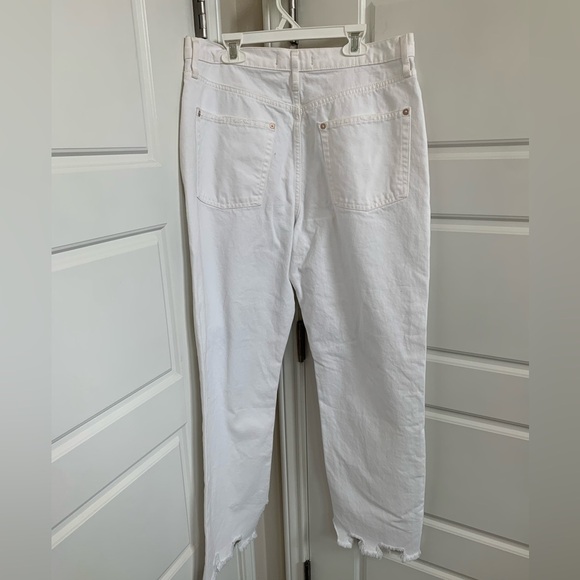 Free People Tapered Baggy Boyfriend Jean in Chalk White, Size 32 - Picture 7 of 7
